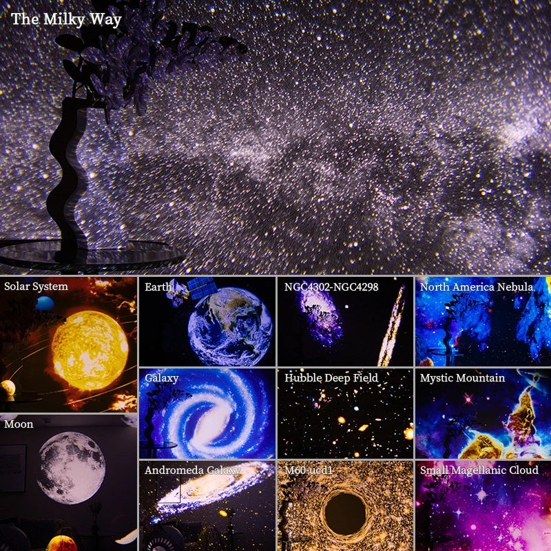 Celestial Dream: 360° Rotating Galaxy & Star Projector for Magical Nights