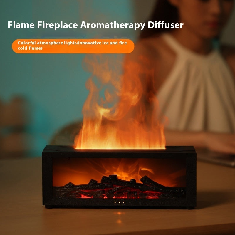 BlazeMist: The Enchanting Flame Humidifier