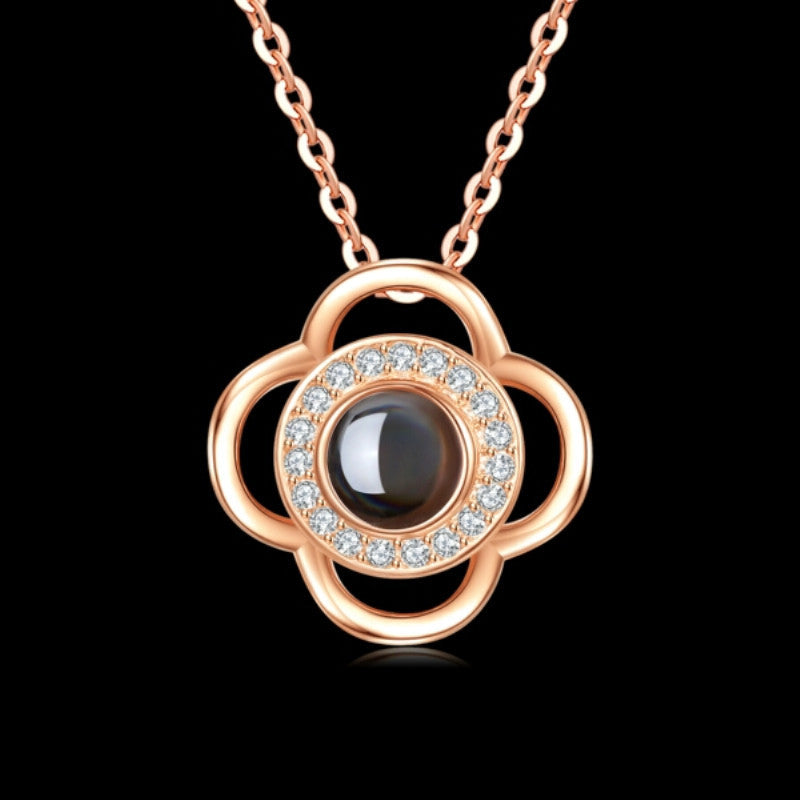 Eternal Rose Jewelry Gift Set: Valentine’s Day Necklace for Her- Best Wishes