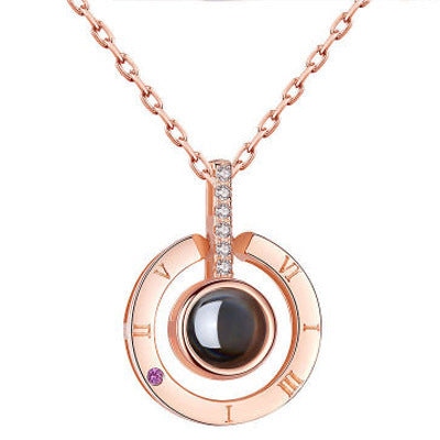 Eternal Rose Jewelry Gift Set: Valentine’s Day Necklace for Her- Best Wishes