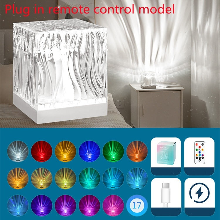 RippleLight Crystal: USB-Powered RGB Ambient Lamp with 16 Colors