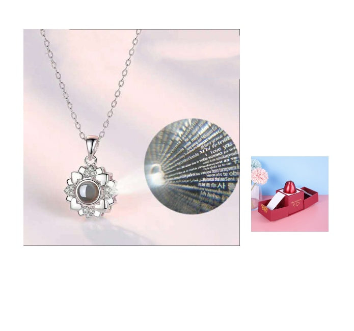 Eternal Rose Jewelry Gift Set: Valentine’s Day Necklace for Her- Best Wishes