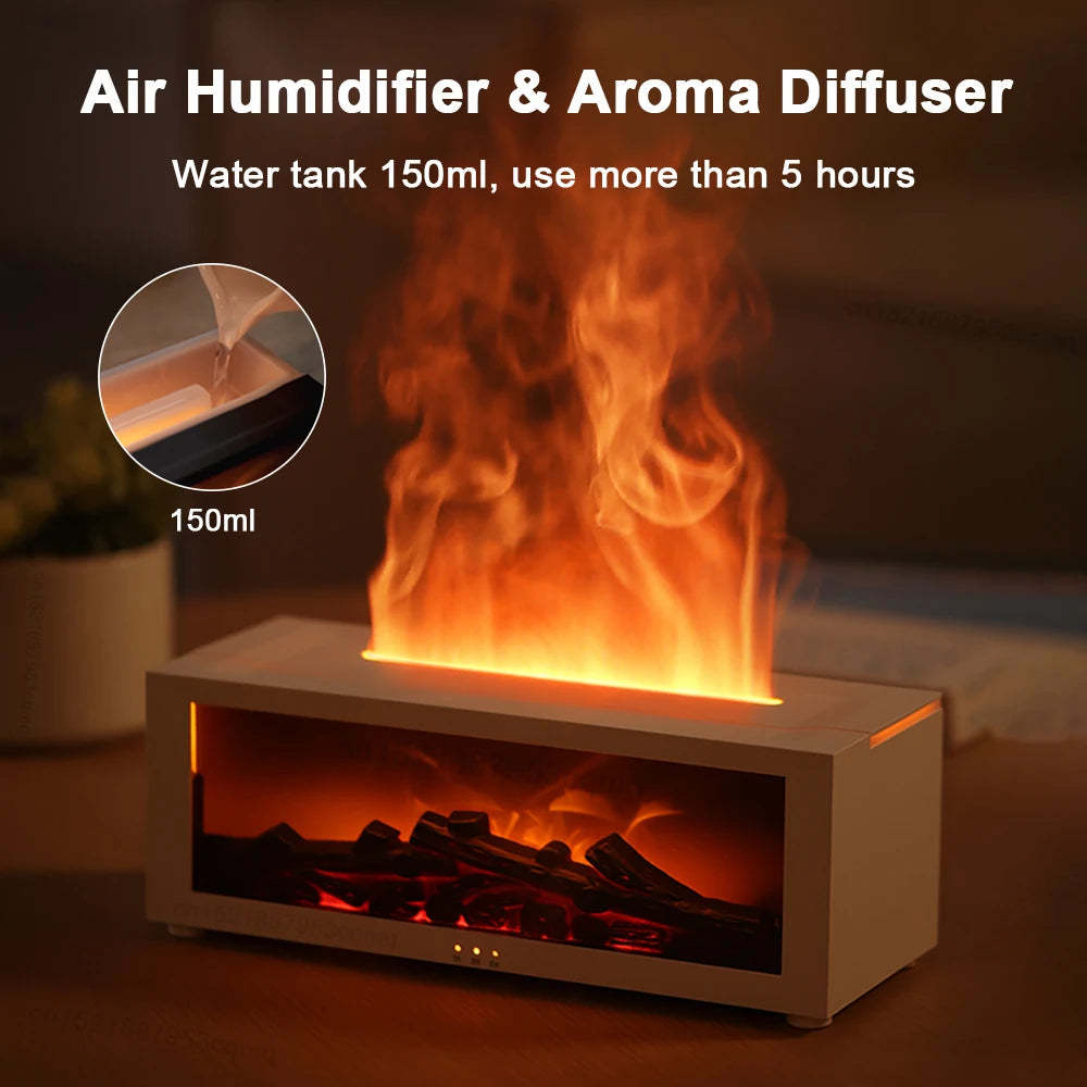 BlazeMist: The Enchanting Flame Humidifier