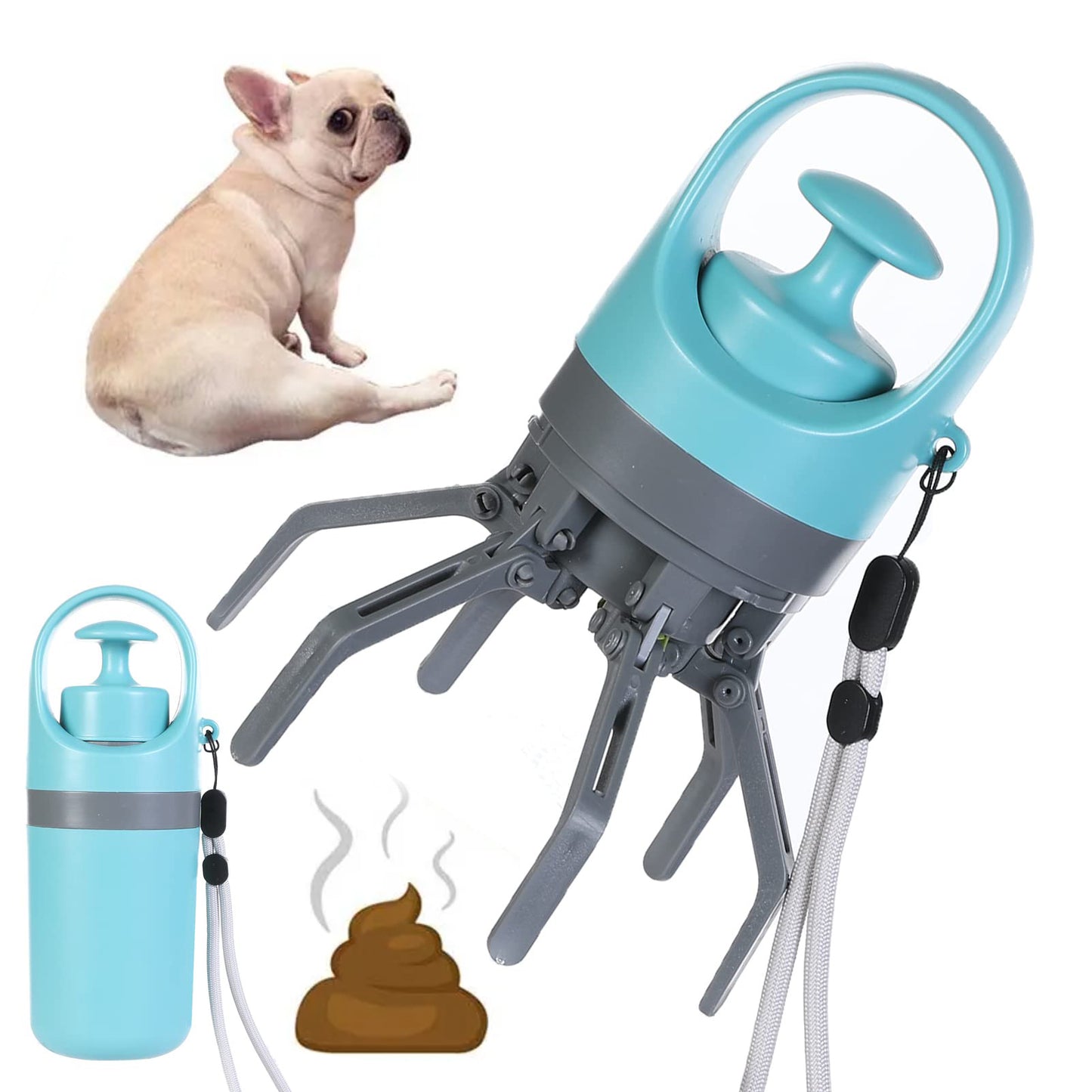 Pawfect Scoop & Go: Lightweight Dog Pooper Scooper with Built-In Bag Dispenser!