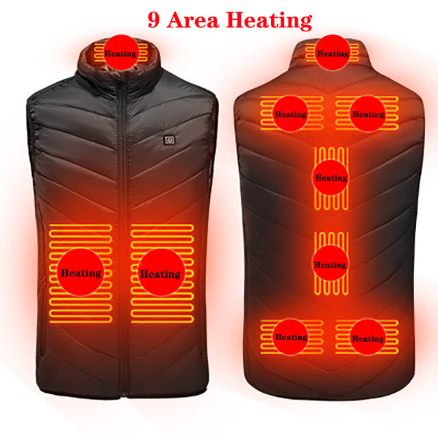 WarmTech: USB Rechargeable Heated Vest for Ultimate Comfort