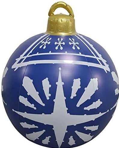 Jolly Giant: Inflatable Christmas Ornament Ball for Festive Cheer