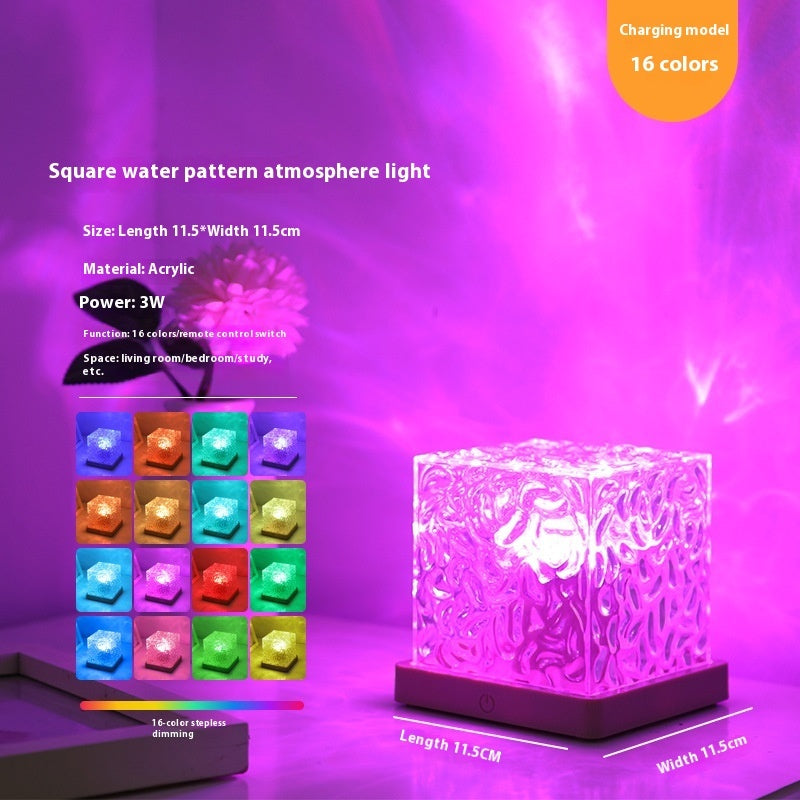 RippleLight Crystal: USB-Powered RGB Ambient Lamp with 16 Colors
