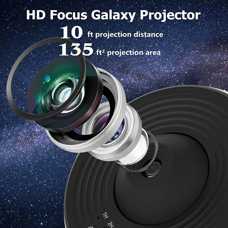 Celestial Dream: 360° Rotating Galaxy & Star Projector for Magical Nights