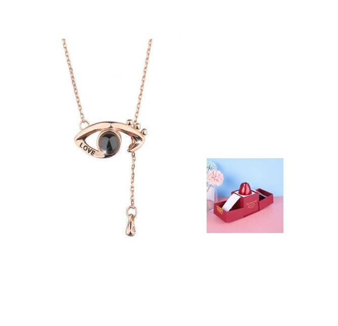 Eternal Rose Jewelry Gift Set: Valentine’s Day Necklace for Her- Best Wishes