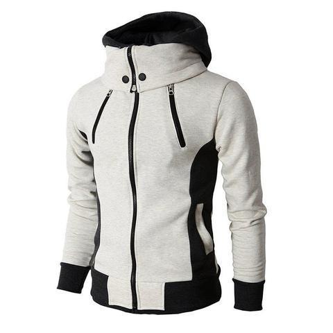 LayerFlex Men's 2-in-1 Zip-Up Hoodie – Sporty Style, Slim Fit Comfort