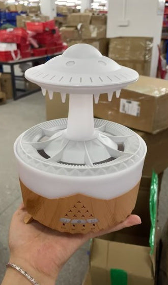 AeroDrop: UFO Raindrop Humidifier & Aroma Diffuser