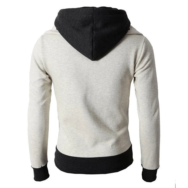 LayerFlex Men's 2-in-1 Zip-Up Hoodie – Sporty Style, Slim Fit Comfort