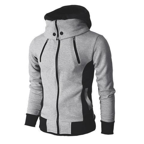 LayerFlex Men's 2-in-1 Zip-Up Hoodie – Sporty Style, Slim Fit Comfort