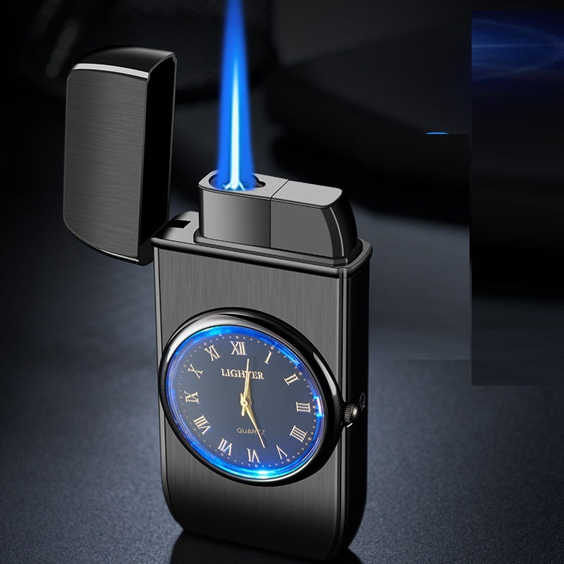 FlameFusion Watch: LED Timepiece & Lighter in One