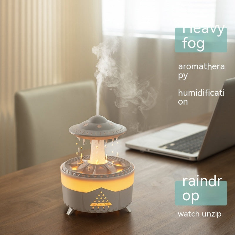 AeroDrop: UFO Raindrop Humidifier & Aroma Diffuser